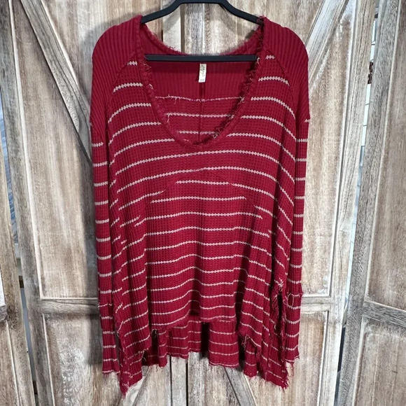Free People Striped Sunset Park Thermal Tunic - Picture 4 of 7